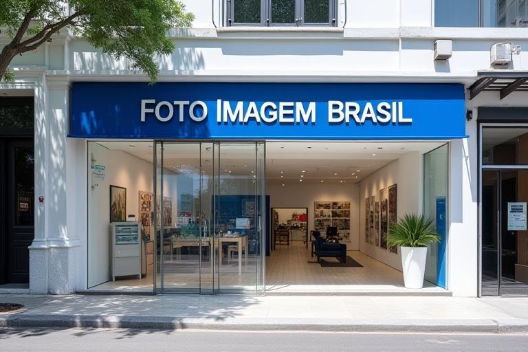 Vista exterior da loja Foto Imagem Brasil em São Paulo